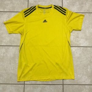 MENS yellow/black striped adidas shirt
